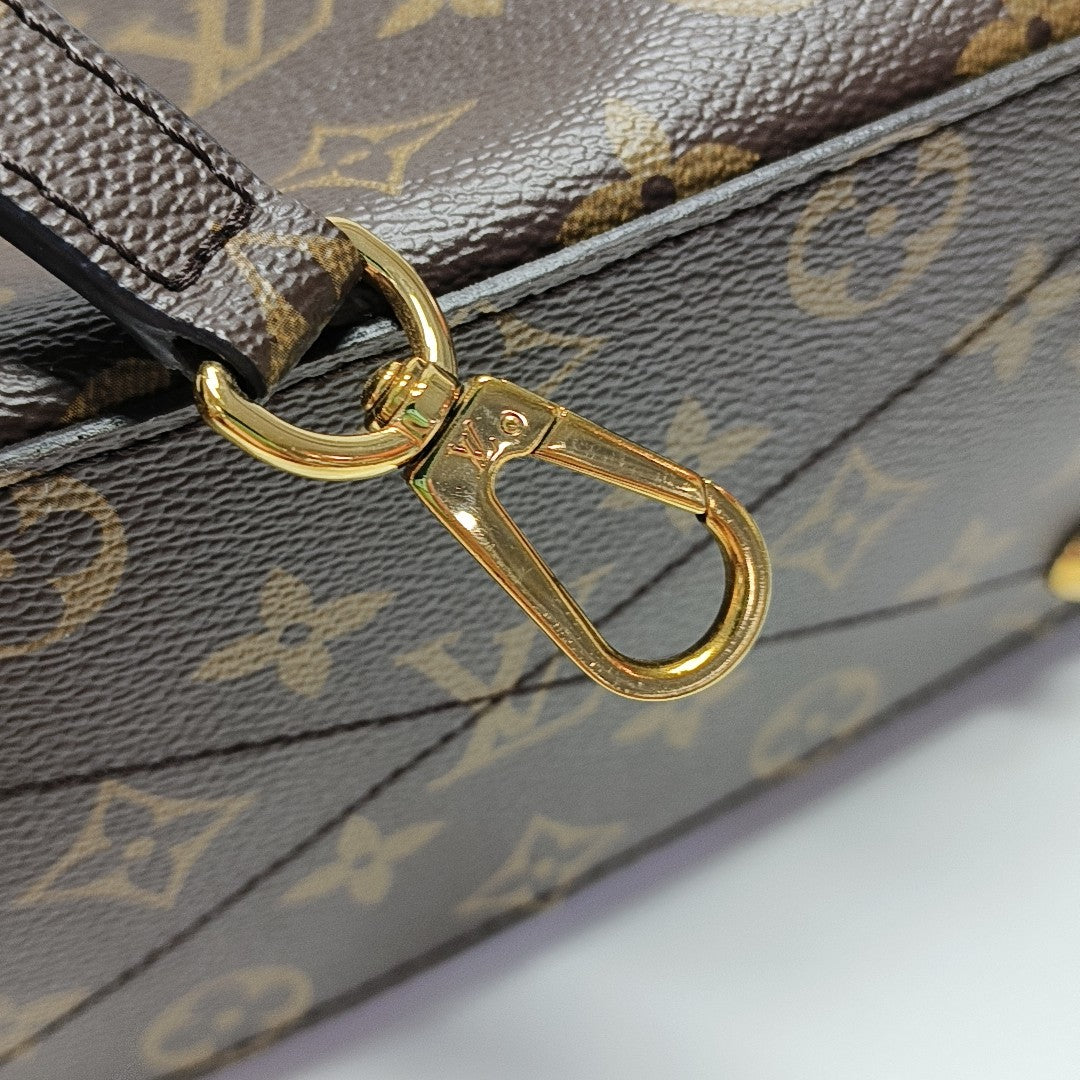MONTAIGNE Monogram Coated Canvas Brown