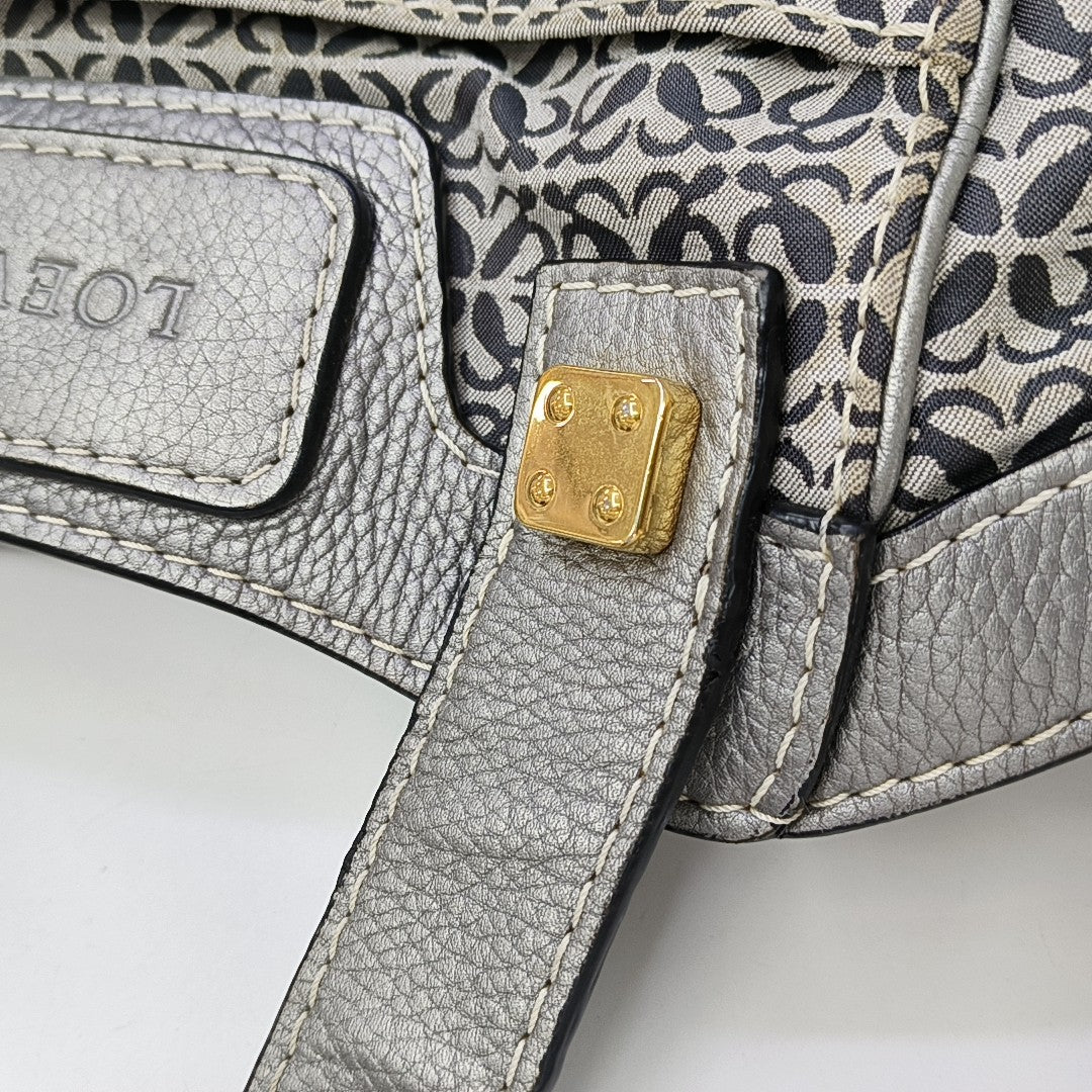 Monogram Canvas Top Handle Bag Gray