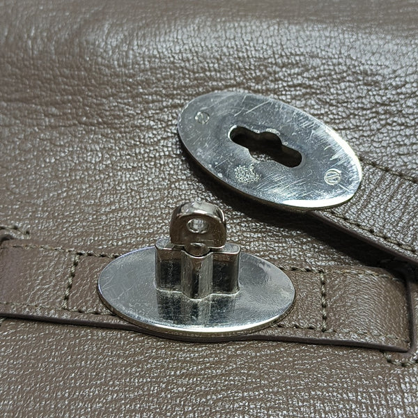 Calfskin Shoulder Bag Brown