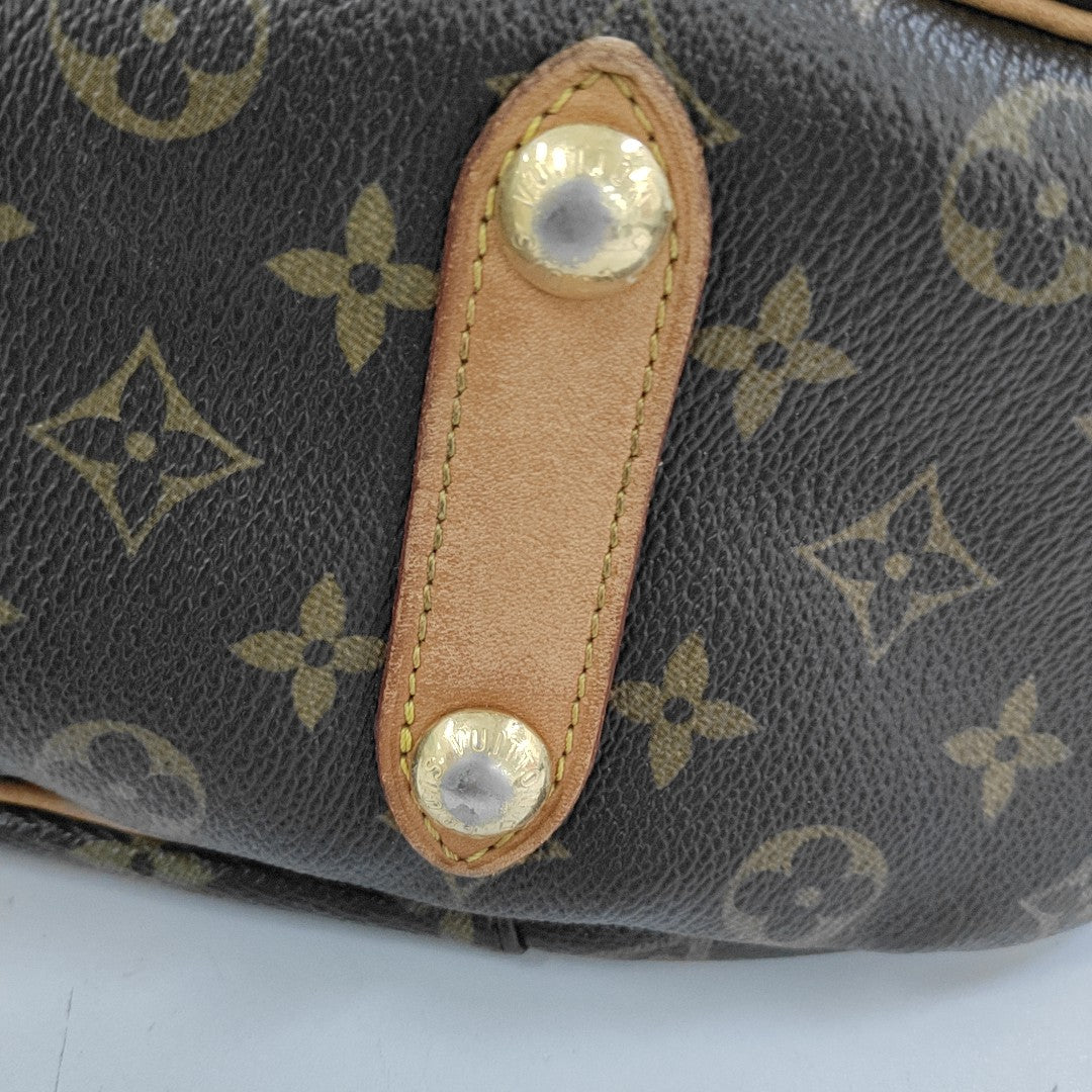 GALLIERA PM Monogram Coated Canvas Brown