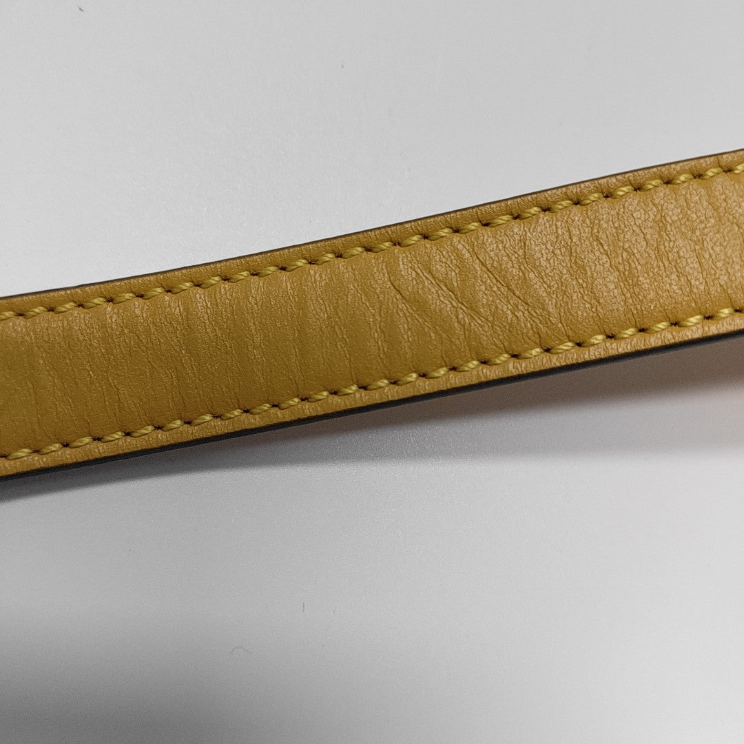 Calfskin Shoulder Bag Mini Yellow