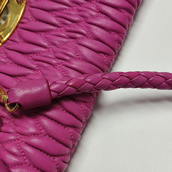 Crystal Quilted Lambskin Red