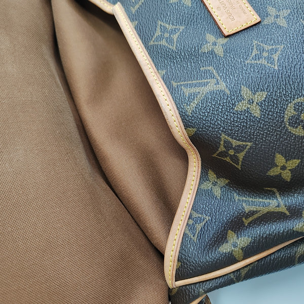 SAUMUR Monogram Coated Canvas Brown