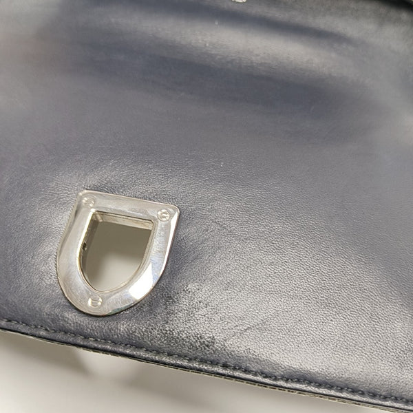 Diorama Small Cannage Calfskin Silver