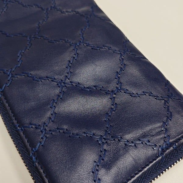 Quilted Calfskin Blue