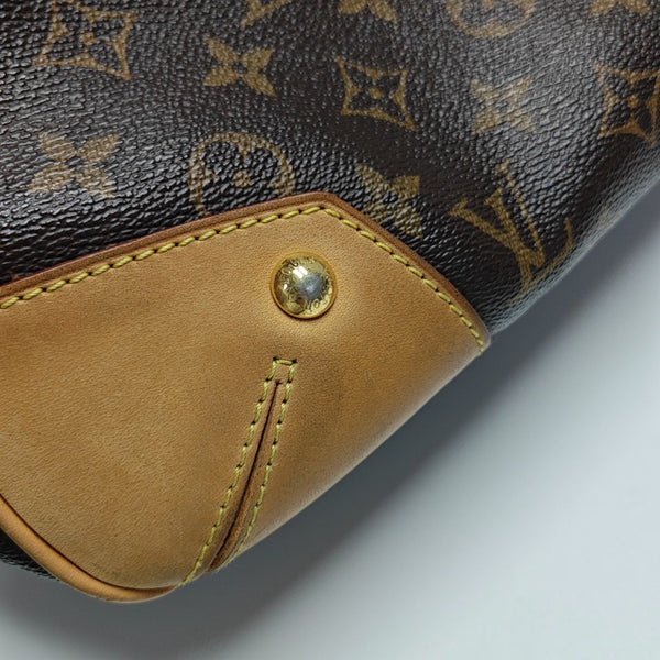 ESTRELA MM Monogram Coated Canvas Brown