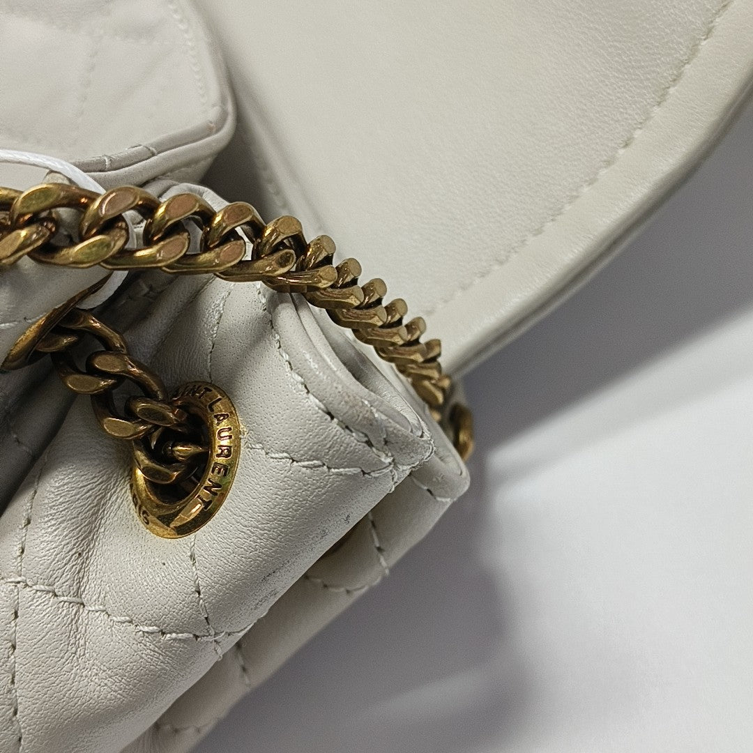 NOLITA Mini Quilted Lambskin White