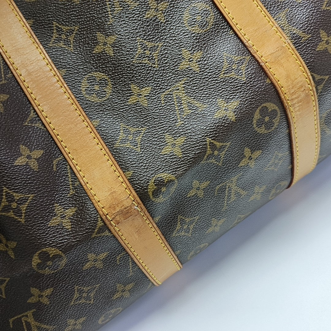 SAC SOUPLE Monogram Coated Canvas Brown