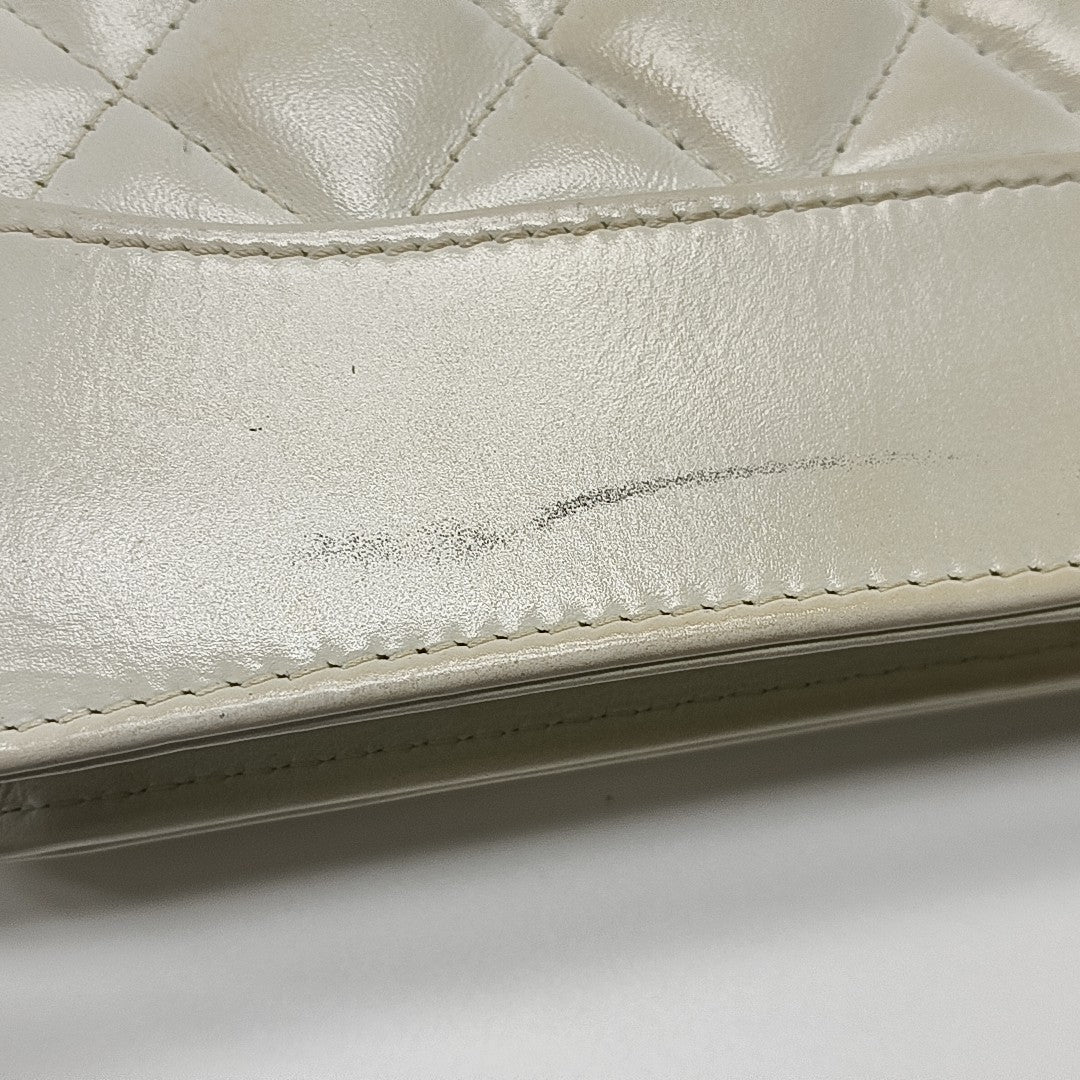 WOC Quilted Calfskin White