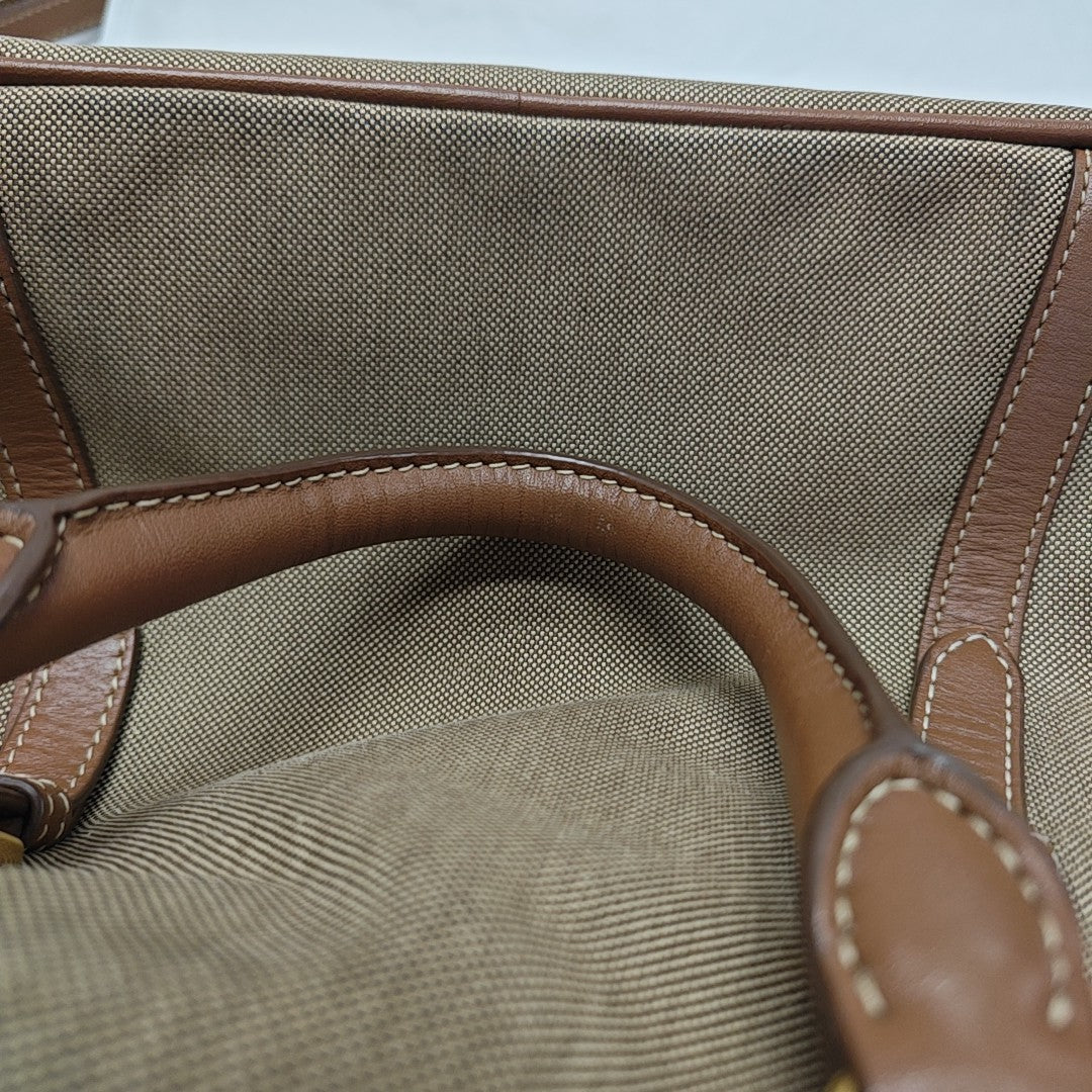 Fabric Tote Bag Brown