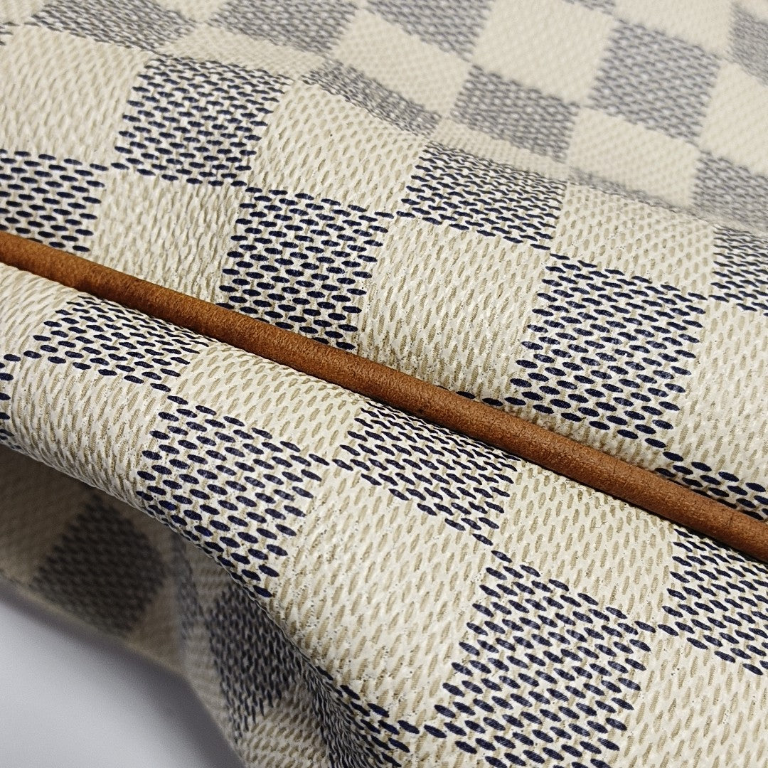 GALLIERA GM Damier Azur Coated Canvas White