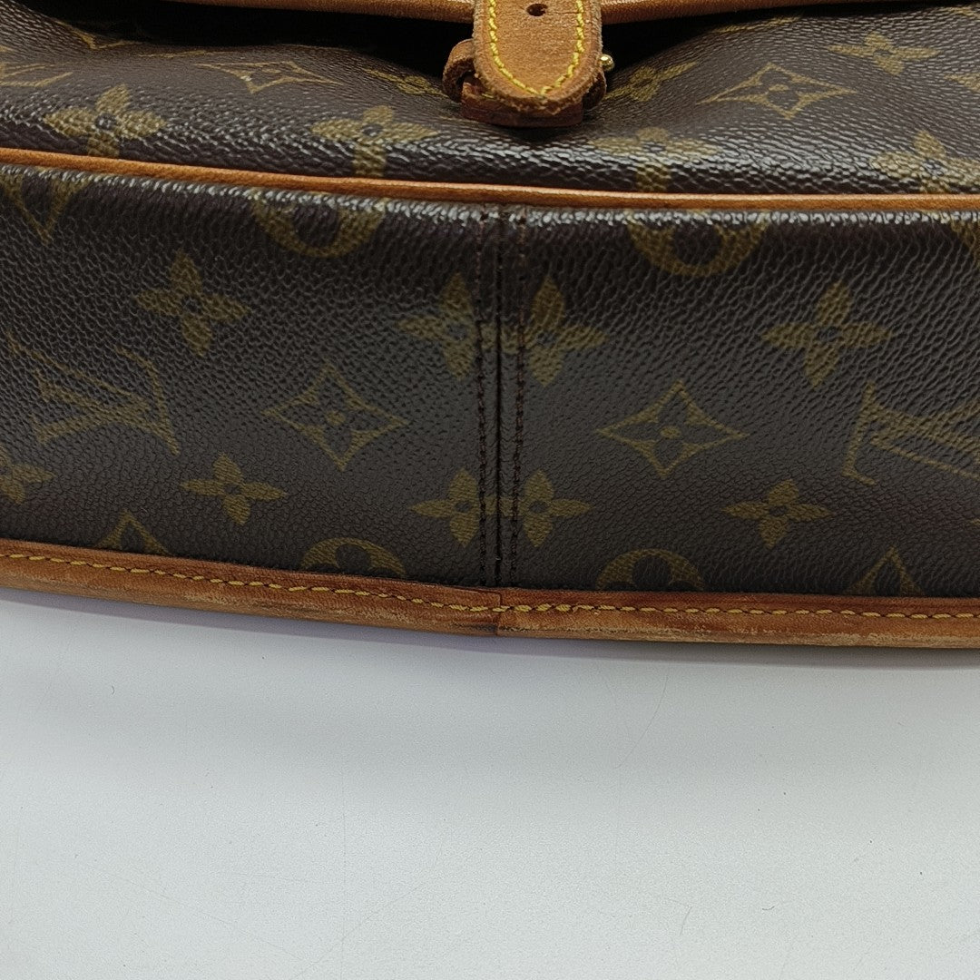 SOLOGNE PM Monogram Coated Canvas Brown