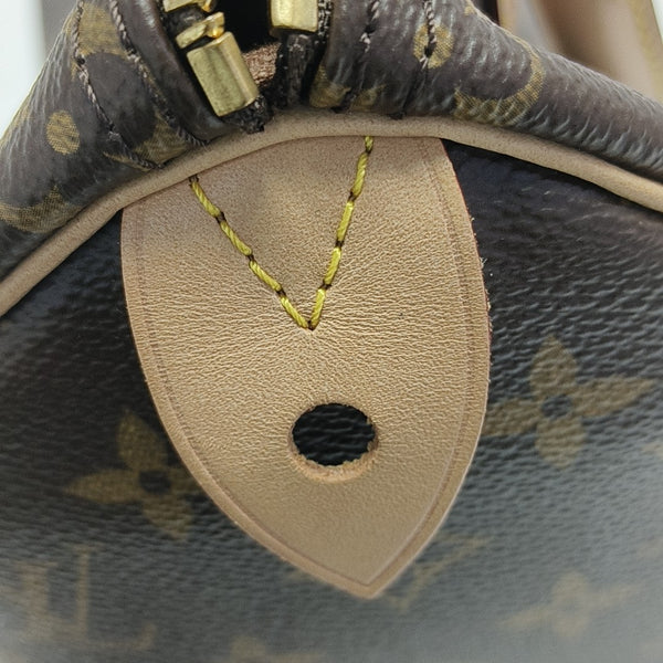SPEEDY 25 Monogram Coated Canvas Brown