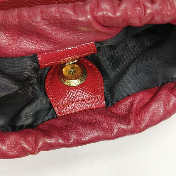 Calfskin Shoulder Bag Red