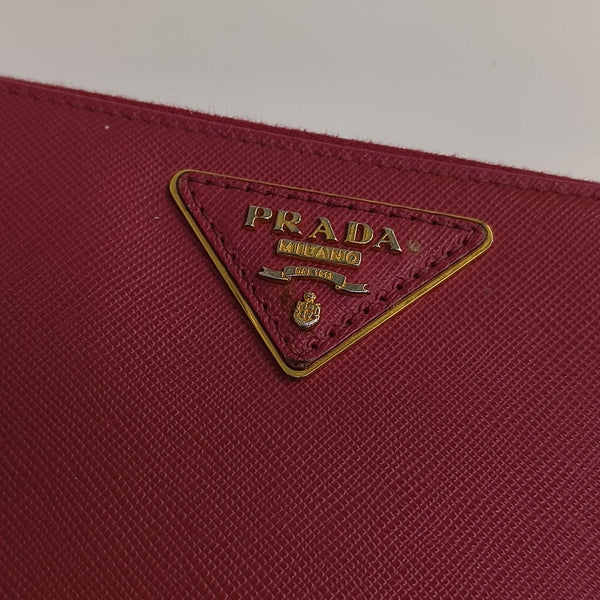 Zippy Wallet Saffiano Calfskin Red Wallet