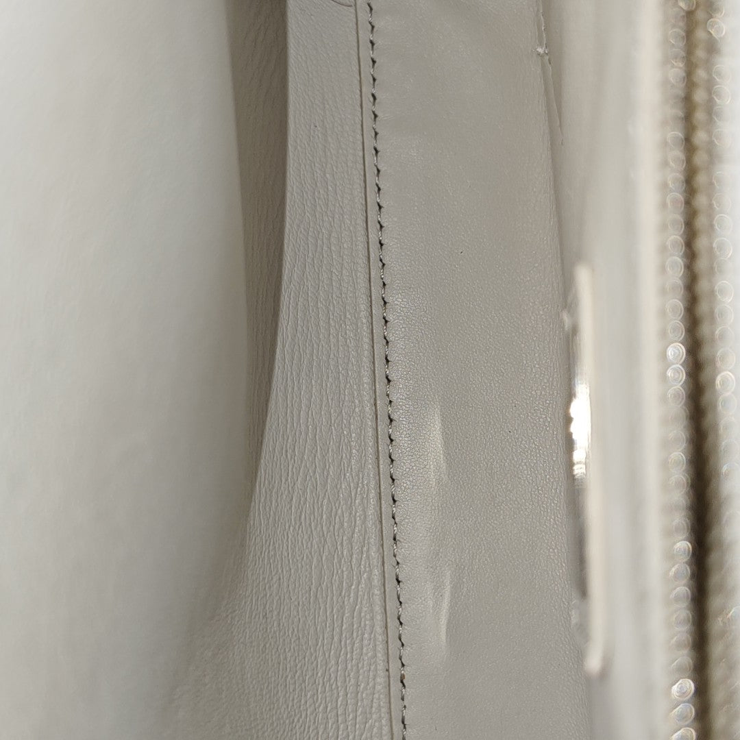 Peekaboo Mini Calfskin White