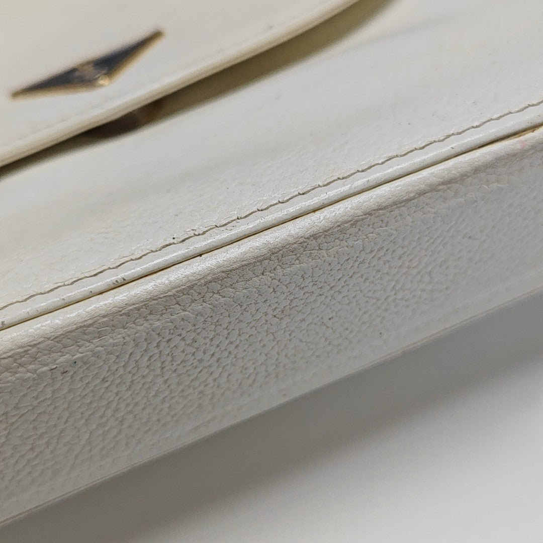 Calfskin Shoulder Bag White