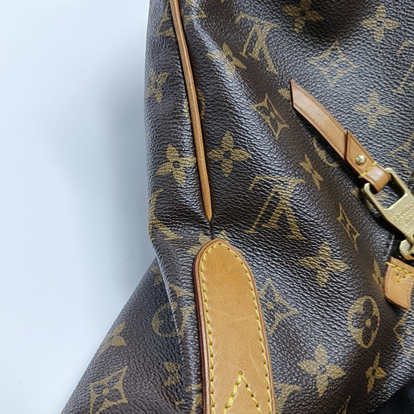 Monogram Coated Canvas Tote Bag Brown