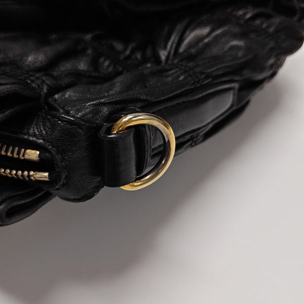Quilted Lambskin Tote Bag Black