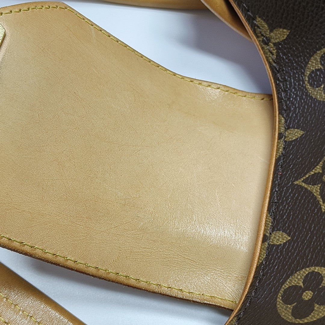 GRIET Monogram Coated Canvas Brown