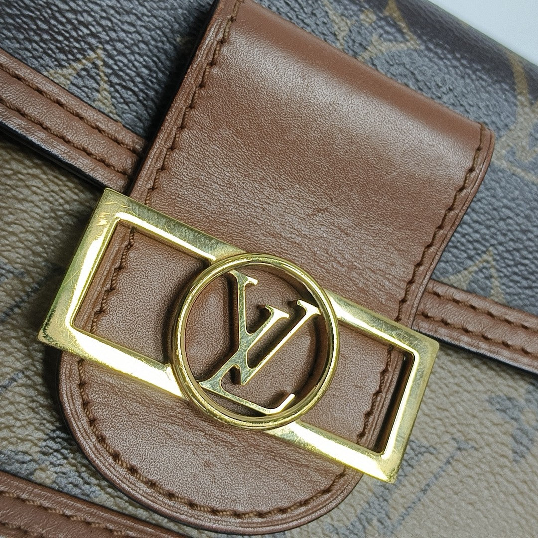 DAUPHINE WOC Monogram Coated Canvas Brown