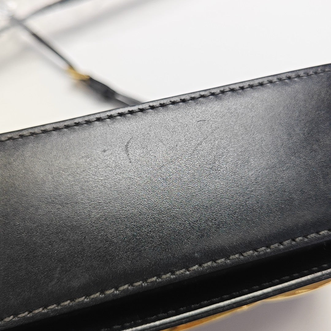 Calfskin Shoulder Bag Black