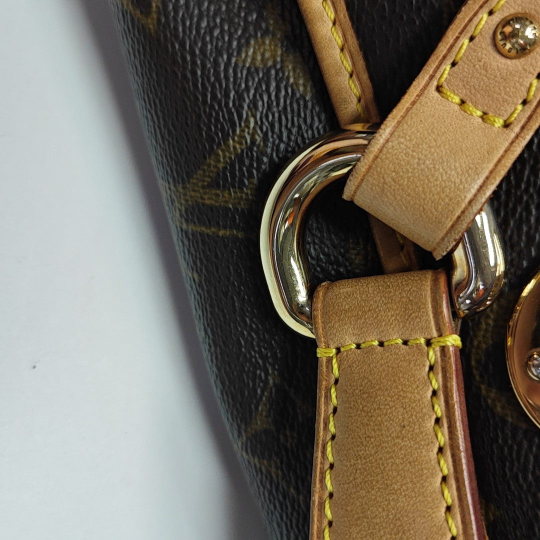 TIKAL Monogram Coated Canvas Brown