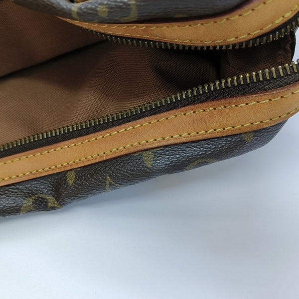 STRESA Monogram Coated Canvas Brown