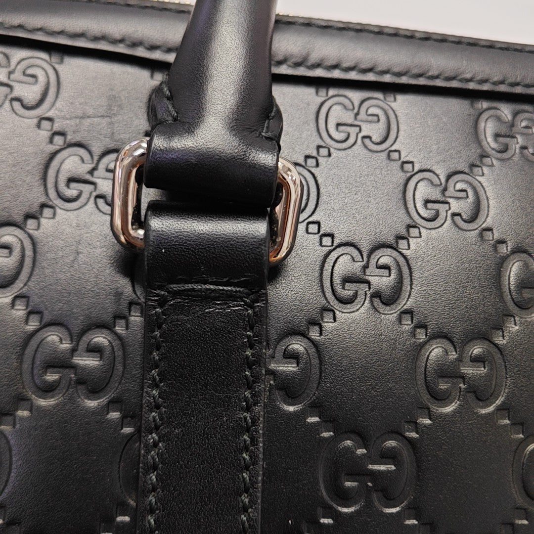 Signature Monogram Calfskin Black