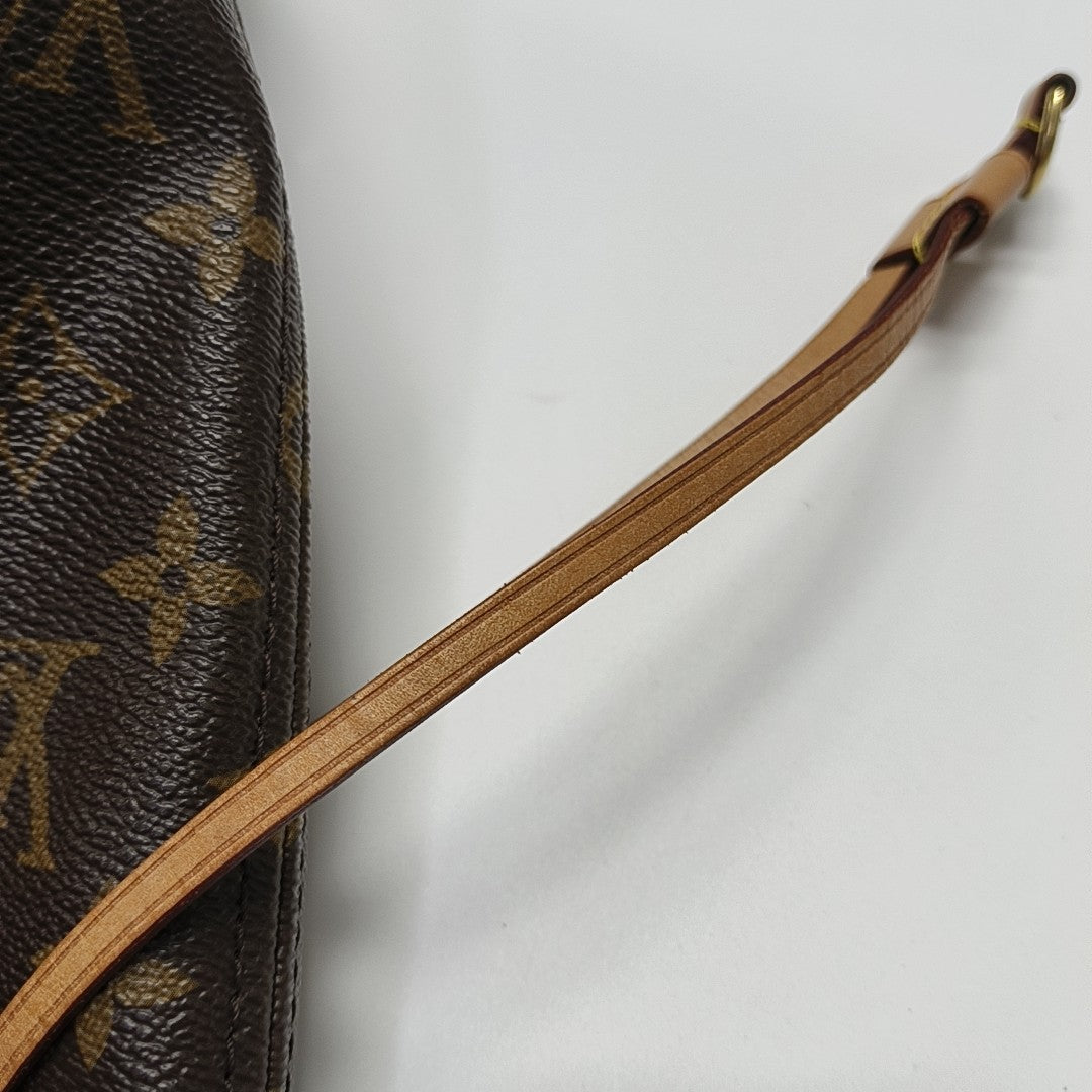 NEVERFULL MM Monogram Coated Canvas Brown