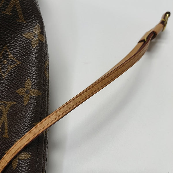 NEVERFULL MM Monogram Coated Canvas Brown