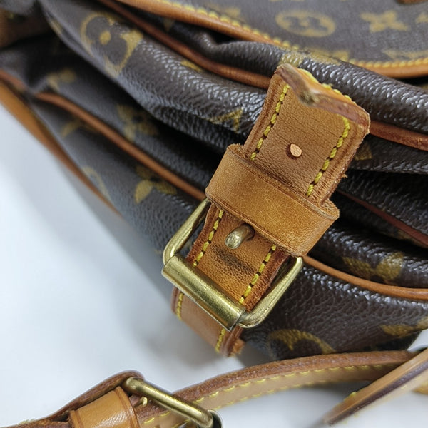 SAUMUR Monogram Coated Canvas Brown