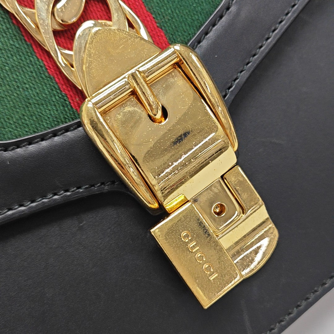 Sylvie Small Calfskin Black