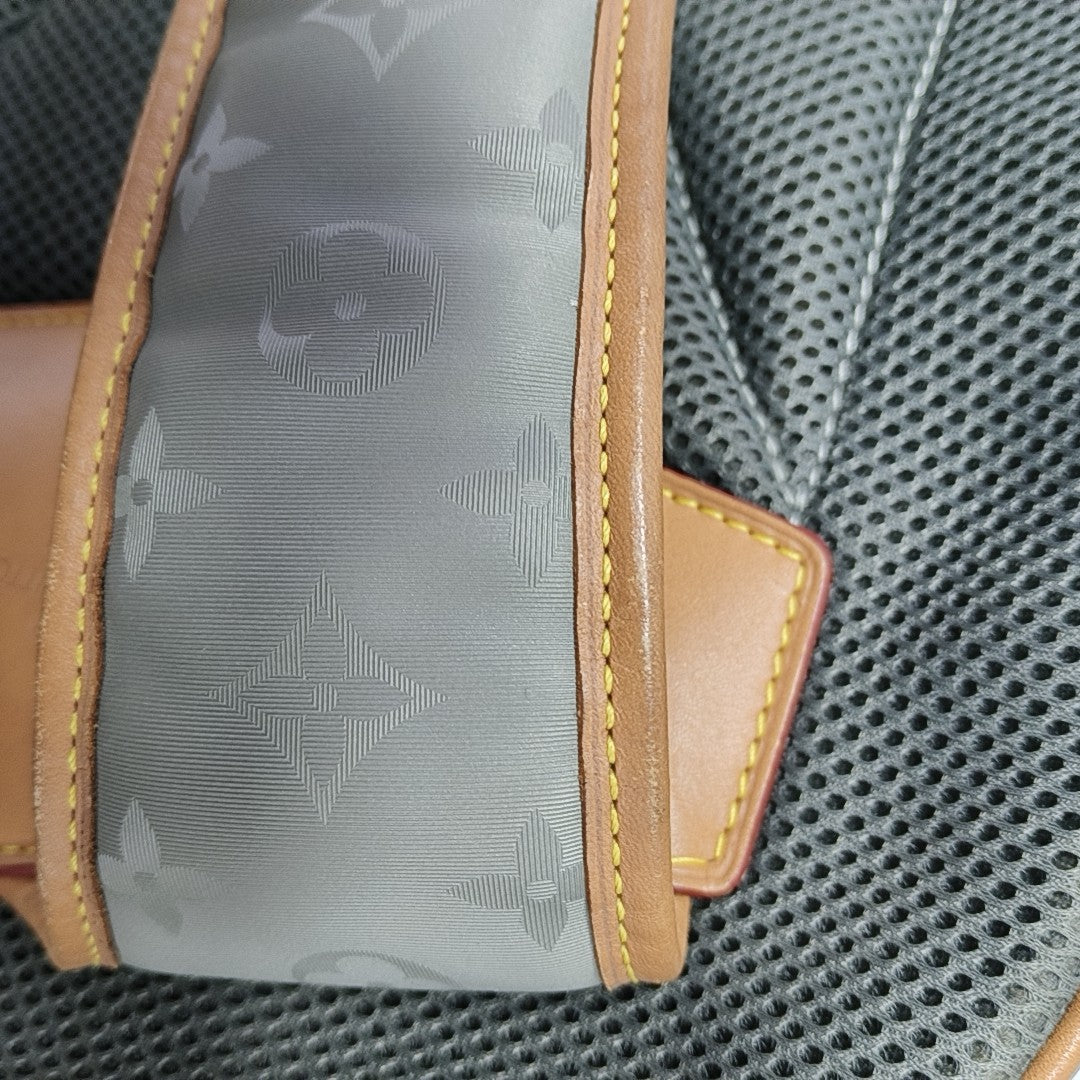 Monogram Coated Canvas PM Gray
