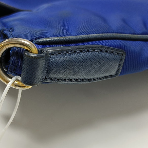 Nylon Shoulder Bag Blue