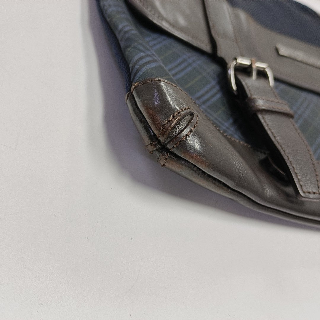 Fabric Shoulder Bag Blue