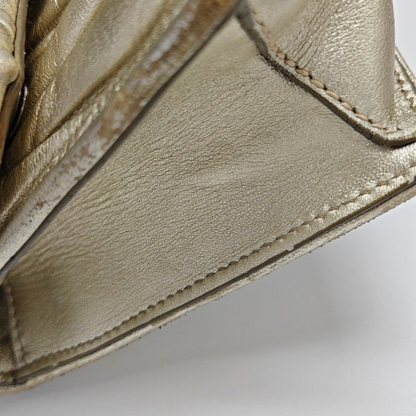 Miu Lady Quilted Lambskin Gold