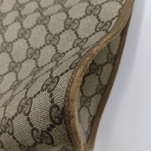 Monogram Coated Canvas Tote Bag Beige