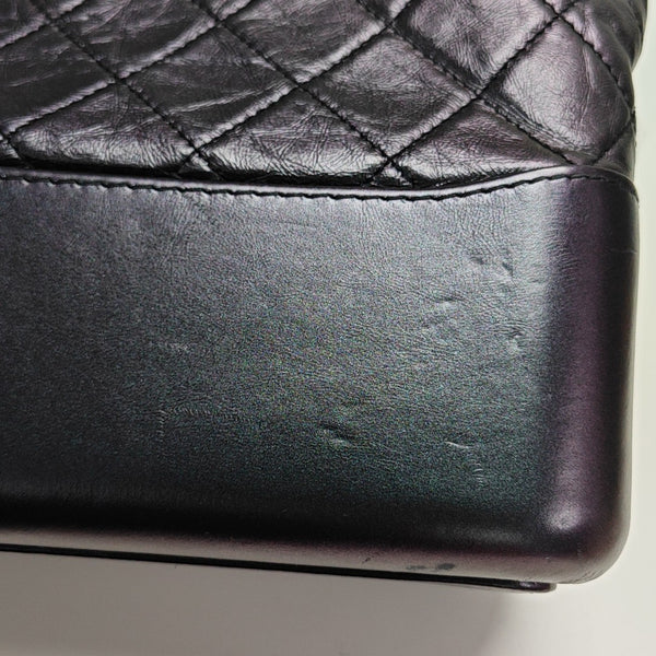 GABRIELLE Medium Quilted Calfskin Purple