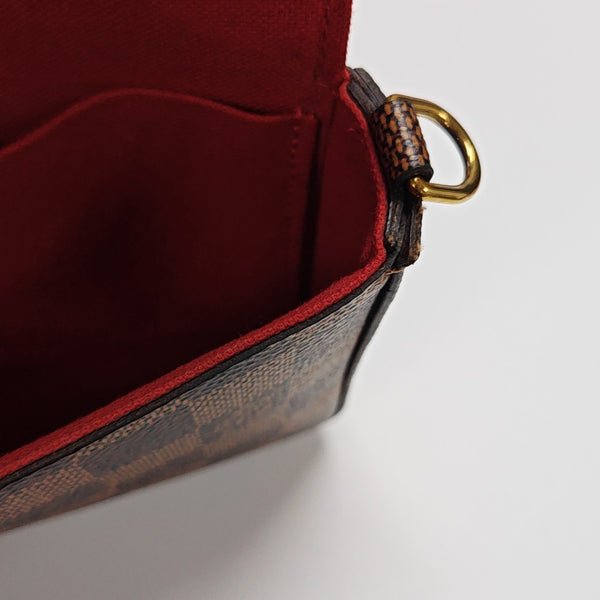 FÉLICIE Damier Ebene Coated Canvas Brown