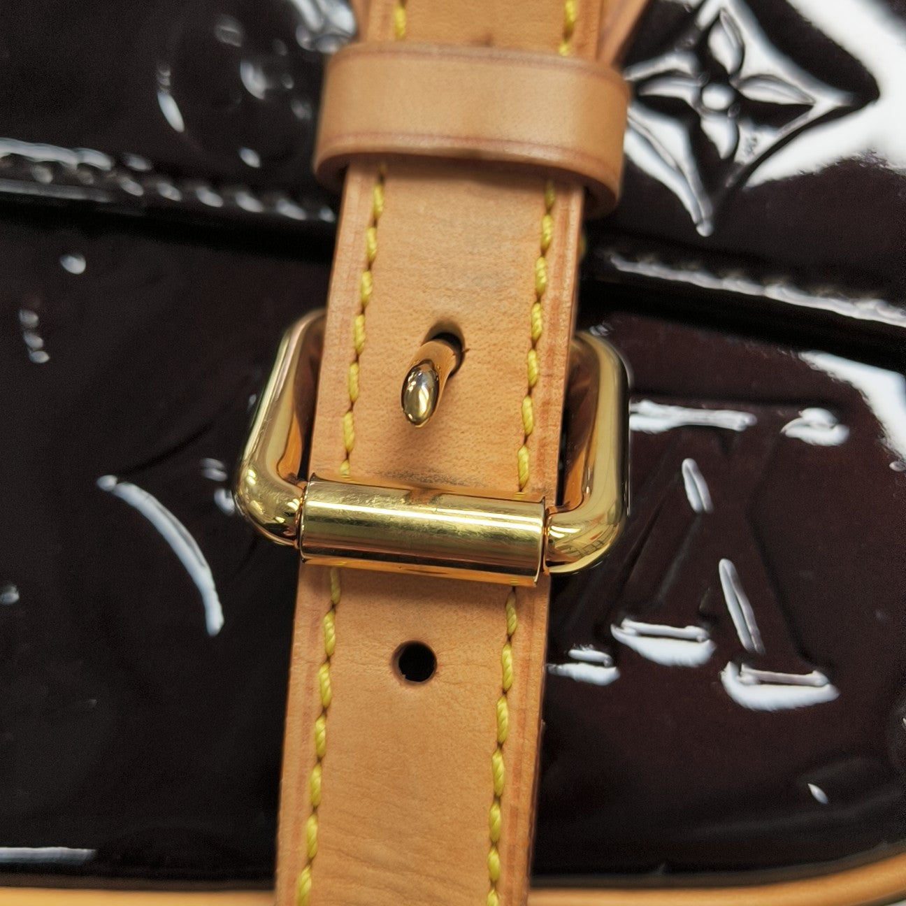SUMMIT DRIVE Monogram Patent Leather Red