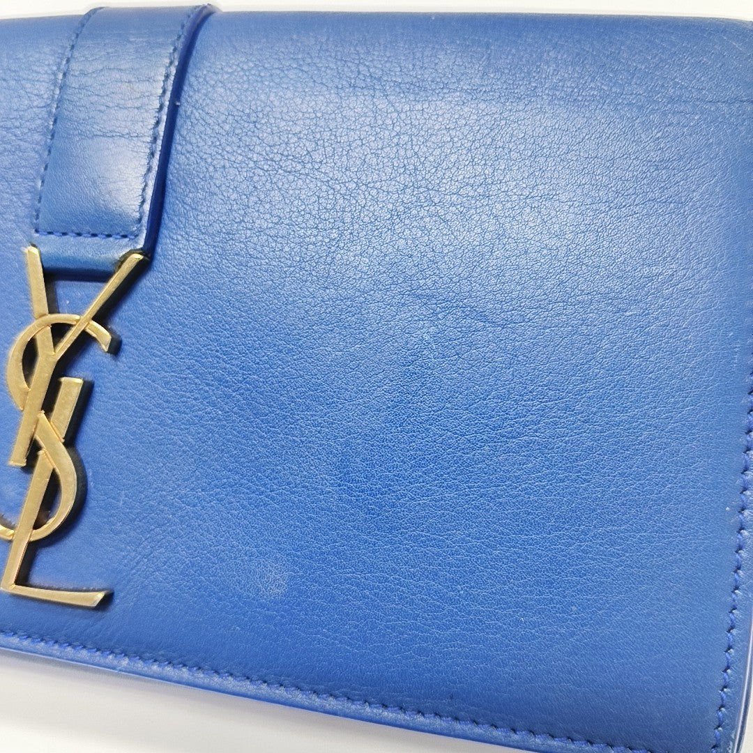 Calfskin Wallet Blue
