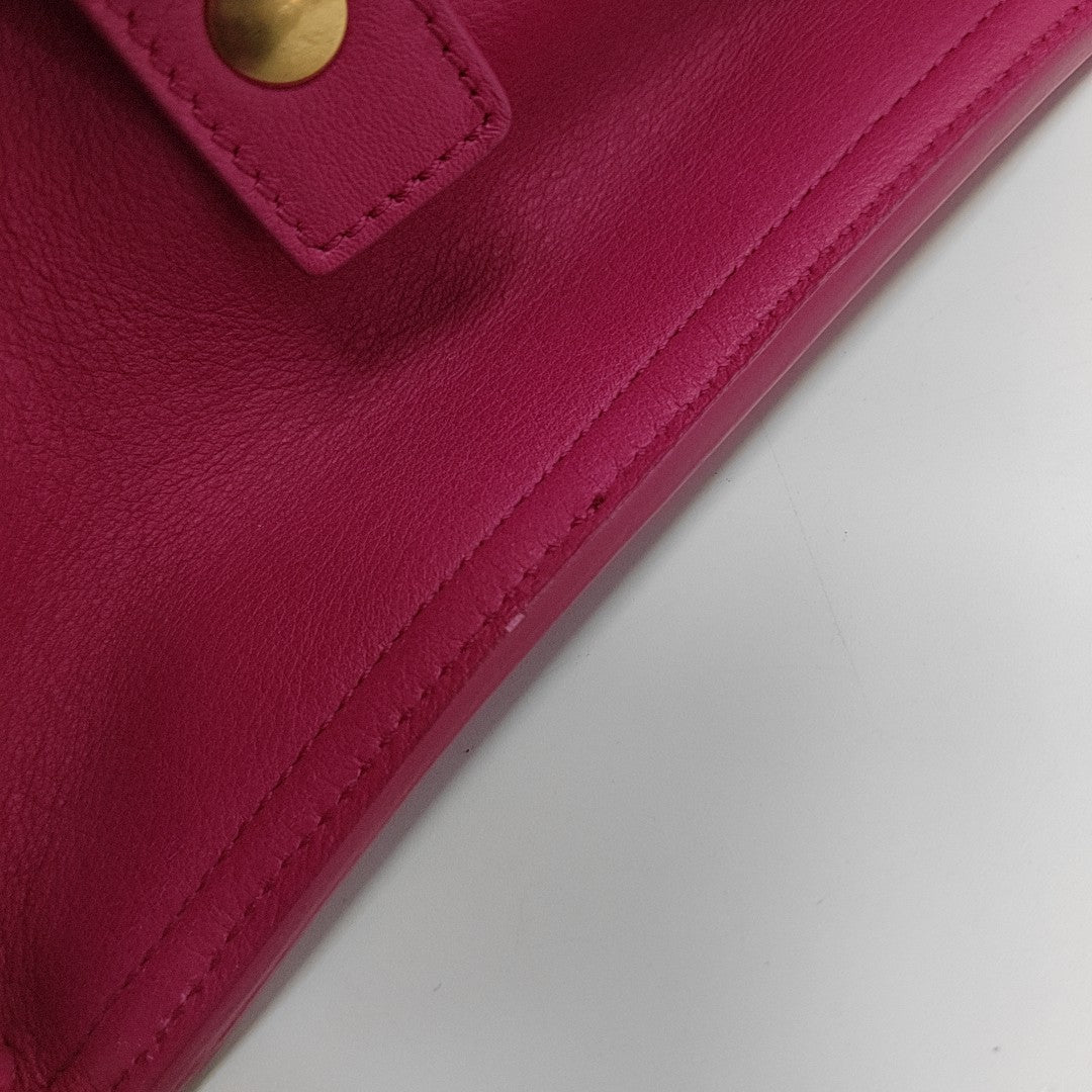 CHYC Y LIGNE Medium Calfskin Red