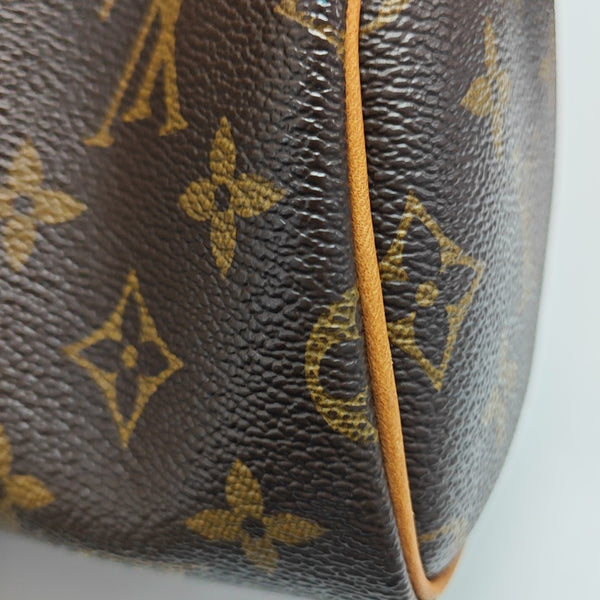 SPEEDY Nano Monogram Coated Canvas Brown