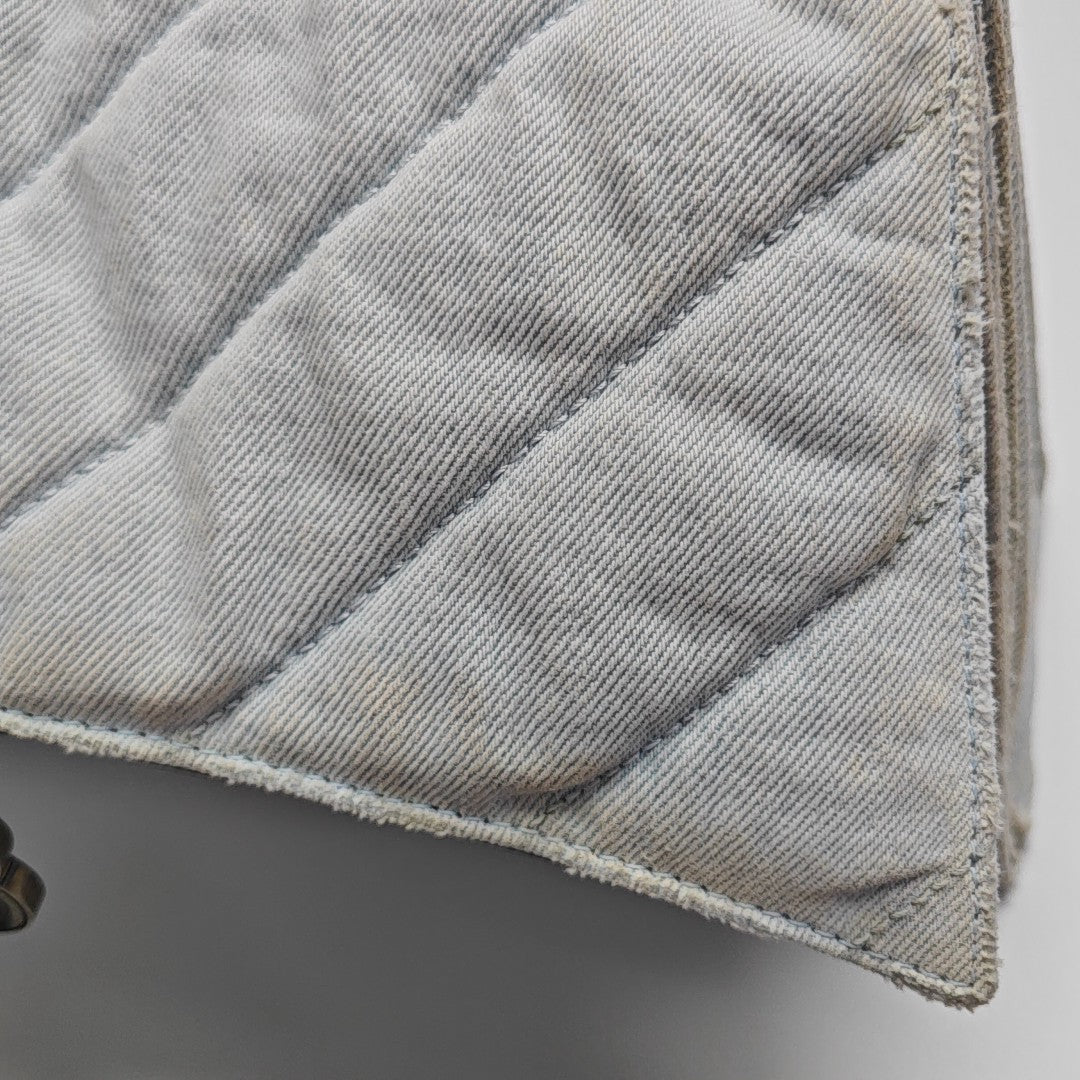 Crush Medium Quilted Denim Blue