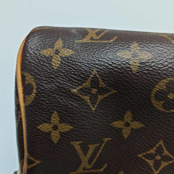 SPEEDY Nano Monogram Coated Canvas Brown