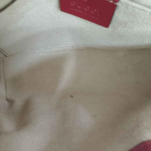 GG Marmont Small Quilted Calfskin Red