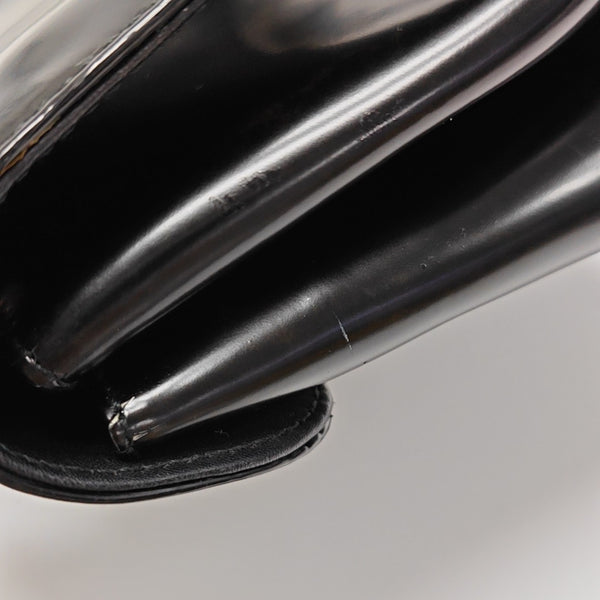 Calfskin Top Handle Bag Black