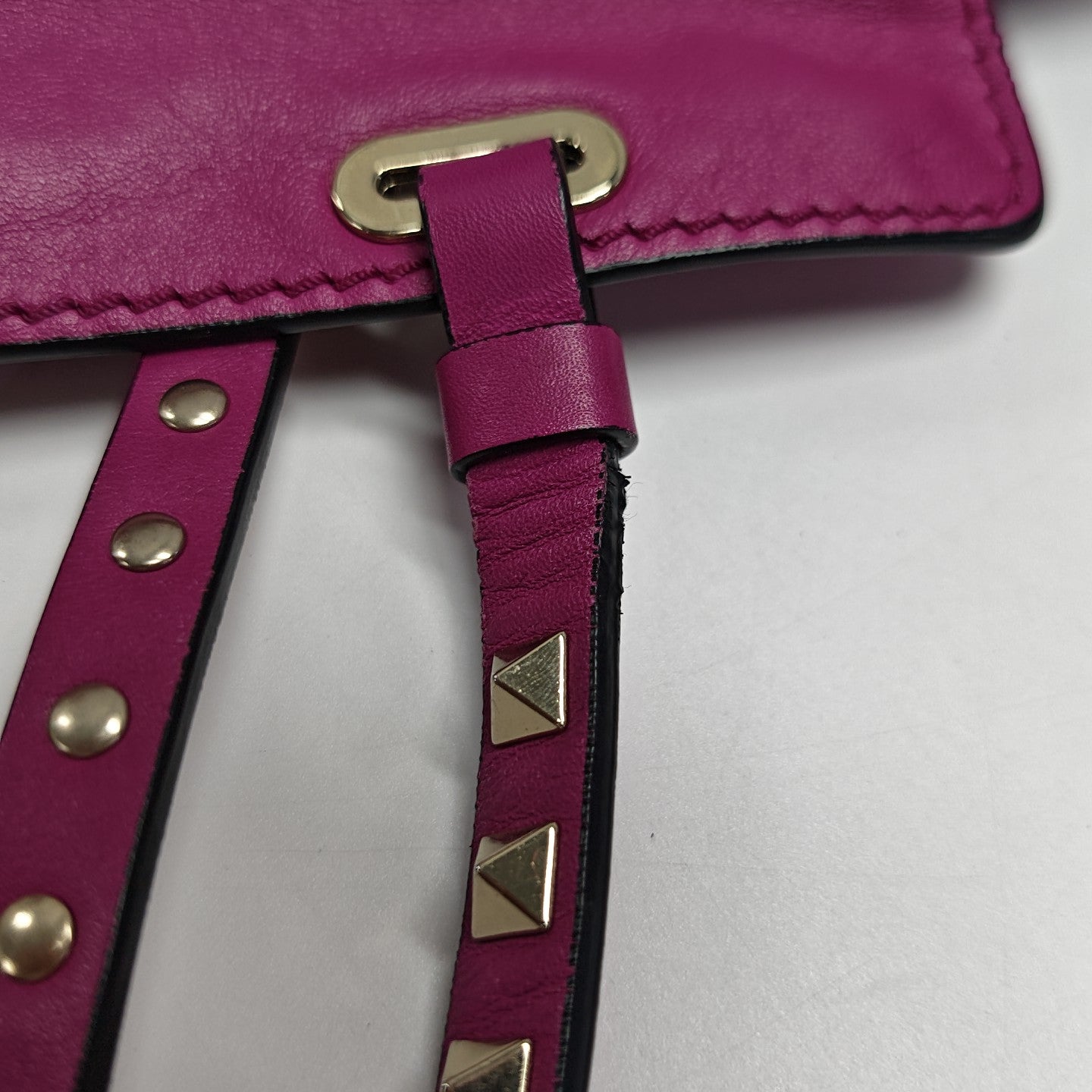Rockstud Calfskin Purple