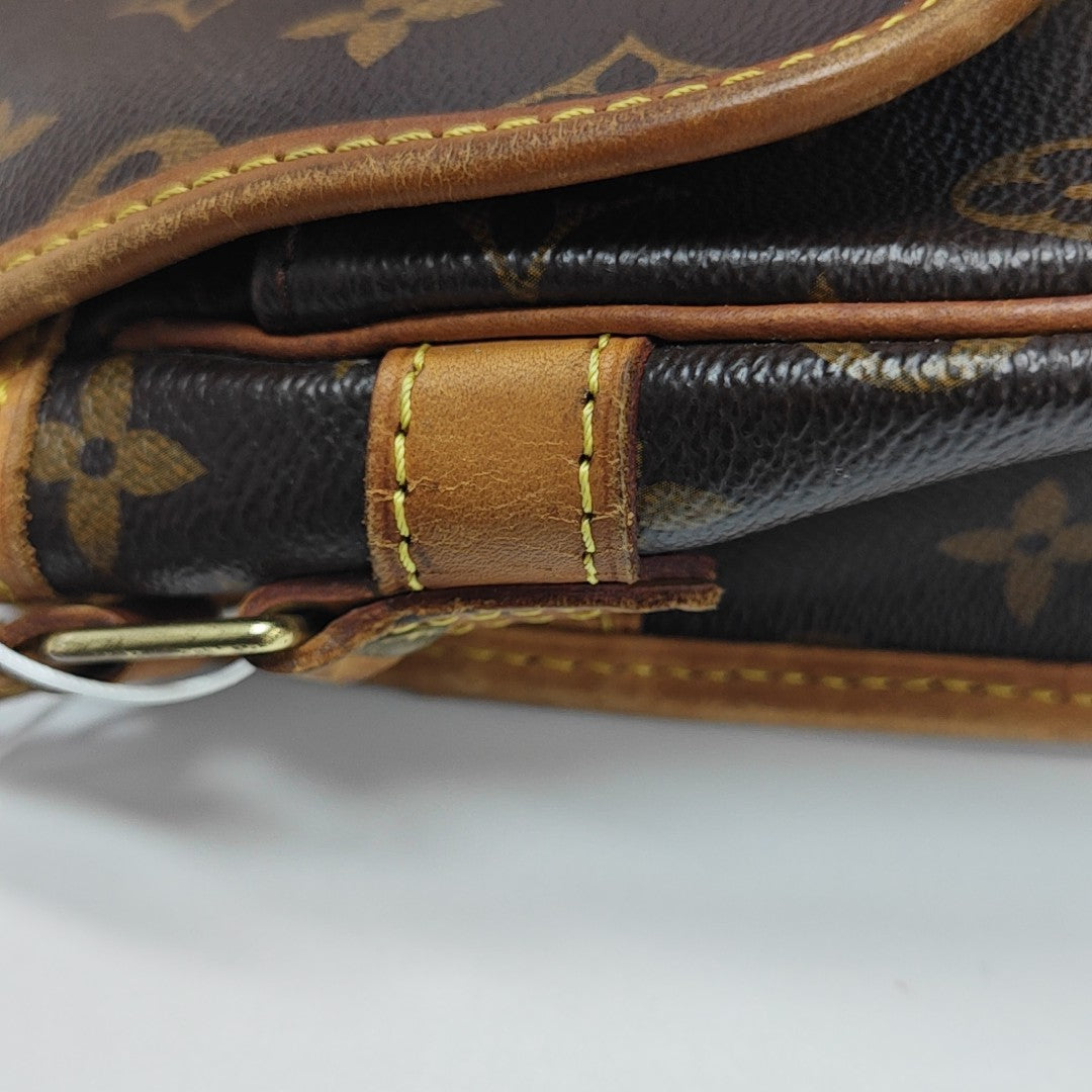 SOLOGNE PM Monogram Coated Canvas Brown